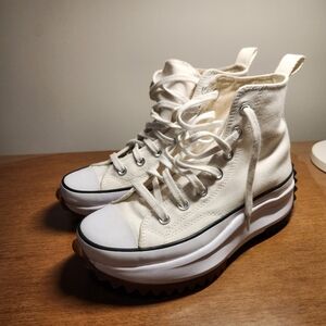 Converse Run Star Hike Platform High Top Sneakers Cream White Women’s 6.5 Chunky